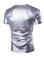 abordables Camisetas y camisas de tirantes de hombre-Hombre Camiseta Camisa Tee Escote en Pico Plano Fiesta de Boda Traje de cóctel Manga Corta Ropa Exagerado Design Grande y alto