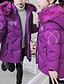 cheap Girls&#039; Jackets &amp; Coats-Kids Girls&#039; Long Sleeve Coat Black Purple Pink Zipper Cartoon Plain Adorable Winter 7-9 Years Formal / Cute