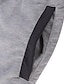 cheap Men&#039;s-Men&#039;s Athletic Shorts Running Shorts Gym Shorts Capri Pants Drastring Solid Color Comfort Breathable Knee Length Fitness Gym Sports Stretch Slim Black Silver Gray Micro-elastic