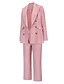 cheap Two Piece Sets-Women&#039;s Basic Solid Color Wear to work Office Two Piece Set Wide leg pants Bell bottoms Blazer Office Suit Pants Sets Tops