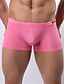 cheap Men&#039;s Hats-Men&#039;s Pure Color Classic &amp; Timeless Solid Colored Boxers Underwear Mid Rise Ice Silk Pink M