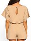 cheap Rompers-Basic Solid Color Women&#039;s Summer Jumpsuit