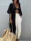 cheap Women&#039;s Coats &amp; Jackets-Elegant Women&#039;s Beach Top Swimsuit Cover Up