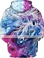cheap Girls&#039; Hoodies &amp; Sweatshirts-Kids Toddler Girls&#039; Hoodie &amp; Sweatshirt Long Sleeve Unicorn Geometric 3D Animal Print Purple Children Tops Active Basic