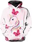 cheap Girls&#039; Hoodies &amp; Sweatshirts-Girls&#039; 3D Animal Geometric Color Block Hoodie Long Sleeve 3D Print Fall Winter Active Basic Polyester Kids Toddler 3-12 Years Outdoor Daily
