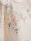 abordables Robes pour Filles-Robe Fille Enfants Robe en Tulle Petit Floral Noeud du quotidien Utilisation Vacances Rose Claire Beige Au dessus du genou Polyester Manches Longues Le style mignon Doux Robes Le Jour des enfants