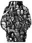 billige Hoodies-Herre Hattetrøje Letvægts hættetrøje M6060 Rød &amp; Sort Lysegrøn Blå Lilla Dødningehoveder Hætte Streetwear 3D-udskrivning Designer Årgang Afslappet Tøj Hættetrøjer Sweatshirts