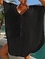 abordables Cover-Ups-Vestido playa mujer negro   protección UV   elegante   nueva colección