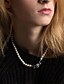 abordables Joyería de Mujer-1 PC Collar damas Boda Moda Perla