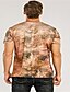 billige T-skjorter og singleter til herrer-Herre T skjorte T-skjorter Hary Belly Grafisk Orangutang Rund hals Kamel 3D-utskrift Store størrelser Daglig Feriereise Kortermet 3D Mote Klær Morsom