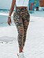 cheap Pants-Women&#039;s Fashion Cut Out Ripped Print Tights Leggings Ankle-Length Pants Micro-elastic Casual Weekend Cotton Blend Camouflage Mid Waist Comfort Slim Army Green S M L XL