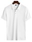billige Skjorter til herrer-Herre POLO T-skjorte Tennis skjorte Golf skjorte Grafiske trykk Lineær Krage Hvit Rosa Grønn Regnbue 3D-utskrift Gate Avslappet Kortermet Knapp ned Klær Mote Kul Fritid