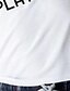 economico Completi per la famiglia-Papà e io maglietta Giornaliero Pop art Alfabetico Stampa Bianco Manica corta Attivo Abiti coordinati / Autunno / Estate / Informale