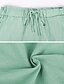 abordables Pants-Femme simple Classique Sarouel Toute la longueur Pantalon Décontractée Mélange de Coton Mélange de Lin &amp; Coton simple Taille médiale Poids Léger Des sports Bleu Ciel Amande Rose Dragée Lac vert Noir