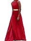 cheap Women&#039;s Jumpsuits-Women&#039;s Jumpsuit Solid Color Elegant Crew Neck Party Party Evening Sleeveless Regular Fit Red M L XL Spring