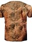 cheap Men&#039;s Tees &amp; Tank Tops-Men&#039;s T shirt Tee Tee Hary Belly Graphic Orangutan Round Neck Camel 3D Print Plus Size Daily Vacation Short Sleeve 3D Fashion Clothing Apparel Funny