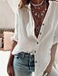 cheap Super Sale-Women&#039;s Casual Basic Solid Tunic V-Neck Blouse