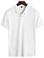 cheap Men&#039;s Tees &amp; Tank Tops-Men&#039;s Golf Shirt Tennis Shirt Collar Graphic Prints Linear White 3D Print Short Sleeve Button-Down Street Casual Tops Fashion Cool Casual / Hand wash / Washable / Wet and Dry Cleaning / Holiday