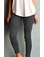 cheap Leggings-Women&#039;s Simple Basic Stylish Pocket Patchwork Pants Slacks Full Length Pants Inelastic Causal Daily Mid Waist Wine Green Blue Black Gray S M L XL XXL