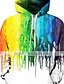 cheap Girls&#039; Hoodies &amp; Sweatshirts-New Year Girls&#039; 3D Geometric Color Block Rainbow Hoodie Long Sleeve 3D Print Spring Fall Winter Active Basic Polyester Kids Toddler 3-12 Years School Outdoor Daily