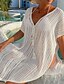 preiswerte Cover-Ups-Damen Strandkleid Badeanzug UVSchutz Badeanzug Spitze Spitze Bademode Eleganter Urlaub Modern