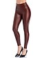 cheap Graphic Chic-Women&#039;s Skinny Tights PU High Waist Ankle-Length Black Winter