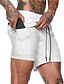 cheap Pants-Men&#039;s Active Basic 2 in 1 Drawstring Fake two piece Shorts Short Pants Sports Activewear Solid Colored Mid Waist Army Green Black Gray Khaki Green M L XL XXL XXXL