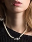 preiswerte Damenschmuck-1 Stück Halskette damas Hochzeit Mode Perlen