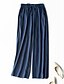cheap Women&#039;s Plus Size Bottoms-Women&#039;s Plus Size Wide Leg Pants Drawstring Solid Color Casual Daily Classic Style Casual Full Length Natural Spring Summer White Black Navy Blue L XL XXL 3XL