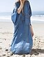 baratos Cover-Ups-Mulheres Roupa de Banho Cobertura Vestido de praia Normal roupa de banho Bloco de cor Âmbar Proteção UV Estampado Azul Claro Azul Amarelo Decote em V-wire Fatos de banho Casual Férias novo / Moderno