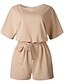 cheap Rompers-Basic Solid Color Women&#039;s Summer Jumpsuit