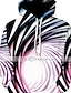 baratos Moletons Para Meninas-Infantil Bébé Para Meninas Moletom Manga Longa Arco-íris Impressão 3D Arco-Íris Bloco de cor Diário Ao ar livre Ativo Básico 2-13 anos / Outono / Inverno / Primavera
