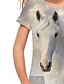 preiswerte T-Shirts &amp; Blusen für Mädchen-kinderkleidung Mädchen T-Shirt Graphic 3D-Druck Kurzarm Aktiv Baby Frühling Sommer Weiß