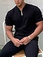 cheap Short Sleeve-Men's Casual V Neck Plain Sports T shirt