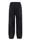 abordables Pants-Mujer Pantalones de lino Mezcla de Algodón Color sólido Negro Azul Piscina Básico Media cintura Casual Diario Verano Primavera &amp; Otoño