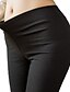 abordables Leggings para Mujer-Mujer pantalones de traje Ajustado Alta cintura Longitud total Negro Primavera, Otoño, Invierno, Verano