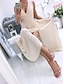 cheap Party Dresses-Women&#039;s Party Dress Holiday Dress Swing Dress Long Dress Maxi Dress Leather Pink White Light Green Pure Color Sleeveless Spring Summer Split Vacation V Neck Party Wedding Guest Date 2023 S M L XL 2XL