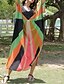 cheap Cover-Ups-Women&#039;s Swimwear Cover Up Beach Dress Normal Swimsuit Geometric Printing Black Yellow Coffee V Wire Bathing Suits Vacation Fashion New / Modern