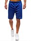 baratos Men&#039;s-Calções casuais de verão masculinos calças de cinco pontos calças esportivas cor sólida praia