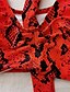 cheap Bikini-Women&#039;s Swimwear Bikini 2 Piece Plus Size Swimsuit Snake Skin Pattern Ribbon bow 2 Piece Printing for Big Busts Hole Red V Wire Padded Bathing Suits Stylish Vacation New / Sexy / Modern / Padded Bras