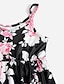 billige Sæt med tøj til hele familien-Mor og mig Kjoler Afslappet Blomstret Batikfarvet Leopard Trykt mønster Blå Sort Lyserød Maxi Uden ærmer Daglig Matchende outfits / Sommer / Sød