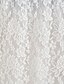 preiswerte Skirts-Damen Langer Rock Gerade Maxi Hoher Taillenbund Röcke Spitze Blumen Einfarbig Abiball Urlaub Ganzjährig Polyester Elegant Vintage Mandel Schwarz Weiß