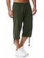 abordables Men&#039;s-Hombre pantalones cortos capri Básico Medio Primavera verano Verde Trébol Negro Azul Piscina Caqui