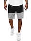 abordables Ropa de Hombre-Hombre Pantalones de Deporte Básico Medio Primavera verano Azul Piscina Blanco Negro Negro-Rojo