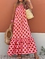cheap Maxi Dresses-Boho Women&#039;s Geometric Print Maxi Shift Dress