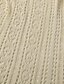 baratos Cover-Ups-Mulheres Vestido branco Superdimensionado Crochê Festa Férias Casual Manga Curta Azul Céu Preto Branco Cor