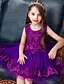cheap Girls&#039; Dresses-Kids Little Girls&#039; Dress Solid Colored White Blue Purple Asymmetrical Sleeveless Active Sweet Dresses Slim