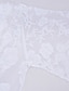 abordables Cover-Ups-Maillots de Bain Vêtement couvrant Haut de plage Maillot de bain Femme Protection UV Maille Dentelle Normal Couleur monochrome Col en V Maillots de bain à la mode Décontractée nouveau / Vacances