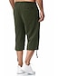 billige Men&#039;s-Herre capri shorts Basale Medium Forår sommer Grøn Sort Blå Kakifarvet