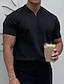 cheap Short Sleeve-Men's Casual V Neck Plain Sports T shirt